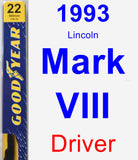 Driver Wiper Blade for 1993 Lincoln Mark VIII - Premium