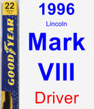 Driver Wiper Blade for 1996 Lincoln Mark VIII - Premium