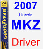 Driver Wiper Blade for 2007 Lincoln MKZ - Premium