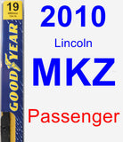 Passenger Wiper Blade for 2010 Lincoln MKZ - Premium