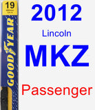 Passenger Wiper Blade for 2012 Lincoln MKZ - Premium