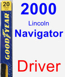 Driver Wiper Blade for 2000 Lincoln Navigator - Premium