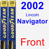 Front Wiper Blade Pack for 2002 Lincoln Navigator - Premium