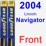 Front Wiper Blade Pack for 2004 Lincoln Navigator - Premium