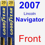 Front Wiper Blade Pack for 2007 Lincoln Navigator - Premium