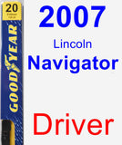 Driver Wiper Blade for 2007 Lincoln Navigator - Premium