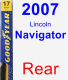 Rear Wiper Blade for 2007 Lincoln Navigator - Premium