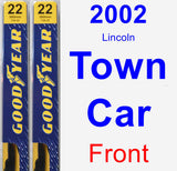 Front Wiper Blade Pack for 2002 Lincoln Town Car - Premium