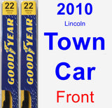 Front Wiper Blade Pack for 2010 Lincoln Town Car - Premium