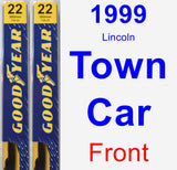 Front Wiper Blade Pack for 1999 Lincoln Town Car - Premium