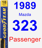 Passenger Wiper Blade for 1989 Mazda 323 - Premium