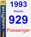 Passenger Wiper Blade for 1993 Mazda 929 - Premium