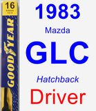 Driver Wiper Blade for 1983 Mazda GLC - Premium