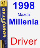 Driver Wiper Blade for 1998 Mazda Millenia - Premium