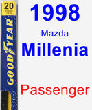 Passenger Wiper Blade for 1998 Mazda Millenia - Premium