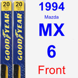 Front Wiper Blade Pack for 1994 Mazda MX-6 - Premium