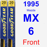 Front Wiper Blade Pack for 1995 Mazda MX-6 - Premium