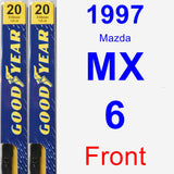 Front Wiper Blade Pack for 1997 Mazda MX-6 - Premium