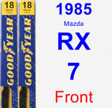 Front Wiper Blade Pack for 1985 Mazda RX-7 - Premium