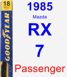 Passenger Wiper Blade for 1985 Mazda RX-7 - Premium