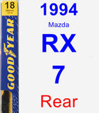 Rear Wiper Blade for 1994 Mazda RX-7 - Premium