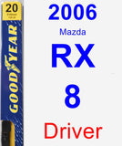 Driver Wiper Blade for 2006 Mazda RX-8 - Premium