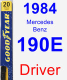 Driver Wiper Blade for 1984 Mercedes-Benz 190E - Premium