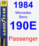 Passenger Wiper Blade for 1984 Mercedes-Benz 190E - Premium