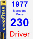 Driver Wiper Blade for 1977 Mercedes-Benz 230 - Premium