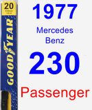 Passenger Wiper Blade for 1977 Mercedes-Benz 230 - Premium