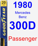 Passenger Wiper Blade for 1980 Mercedes-Benz 300D - Premium