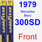 Front Wiper Blade Pack for 1979 Mercedes-Benz 300SD - Premium