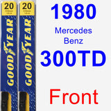 Front Wiper Blade Pack for 1980 Mercedes-Benz 300TD - Premium