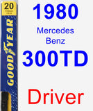 Driver Wiper Blade for 1980 Mercedes-Benz 300TD - Premium