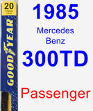 Passenger Wiper Blade for 1985 Mercedes-Benz 300TD - Premium