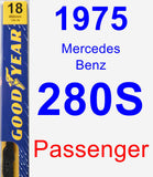 Passenger Wiper Blade for 1975 Mercedes-Benz 280S - Premium