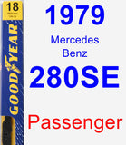 Passenger Wiper Blade for 1979 Mercedes-Benz 280SE - Premium