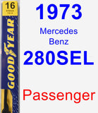 Passenger Wiper Blade for 1973 Mercedes-Benz 280SEL - Premium