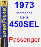 Passenger Wiper Blade for 1973 Mercedes-Benz 450SEL - Premium