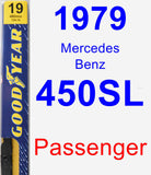 Passenger Wiper Blade for 1979 Mercedes-Benz 450SL - Premium