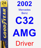 Driver Wiper Blade for 2002 Mercedes-Benz C32 AMG - Premium