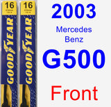 Front Wiper Blade Pack for 2003 Mercedes-Benz G500 - Premium