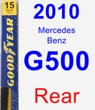 Rear Wiper Blade for 2010 Mercedes-Benz G500 - Premium