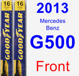 Front Wiper Blade Pack for 2013 Mercedes-Benz G500 - Premium