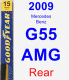 Rear Wiper Blade for 2009 Mercedes-Benz G55 AMG - Premium