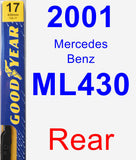 Rear Wiper Blade for 2001 Mercedes-Benz ML430 - Premium