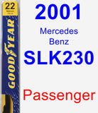 Passenger Wiper Blade for 2001 Mercedes-Benz SLK230 - Premium