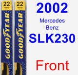 Front Wiper Blade Pack for 2002 Mercedes-Benz SLK230 - Premium