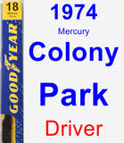 Driver Wiper Blade for 1974 Mercury Colony Park - Premium