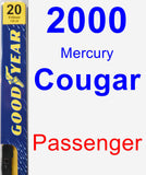 Passenger Wiper Blade for 2000 Mercury Cougar - Premium